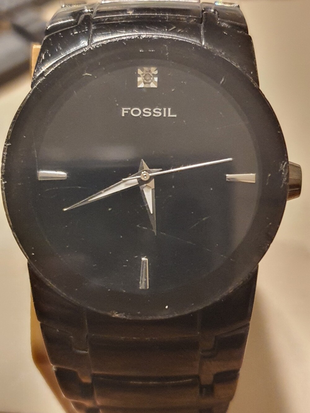 Fossil FS-4279 Arkitekt Black Diamond Stainless Steel Men's Watch
